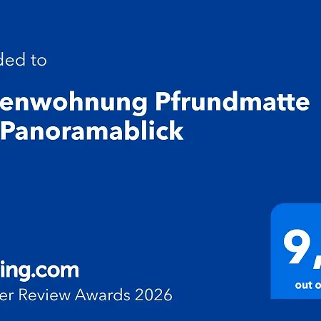 아파트 Pfrundmatte Mit Panoramablick *